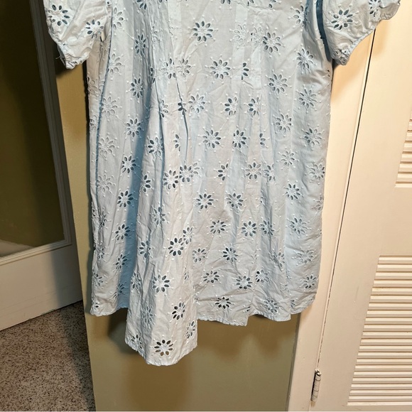 Belle Isle by Torrid Eyelet Mini Dress Angel Falls Light Blue 16 - Picture 12 of 15